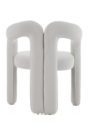   White Velvet Dining Chair | Oroa.com