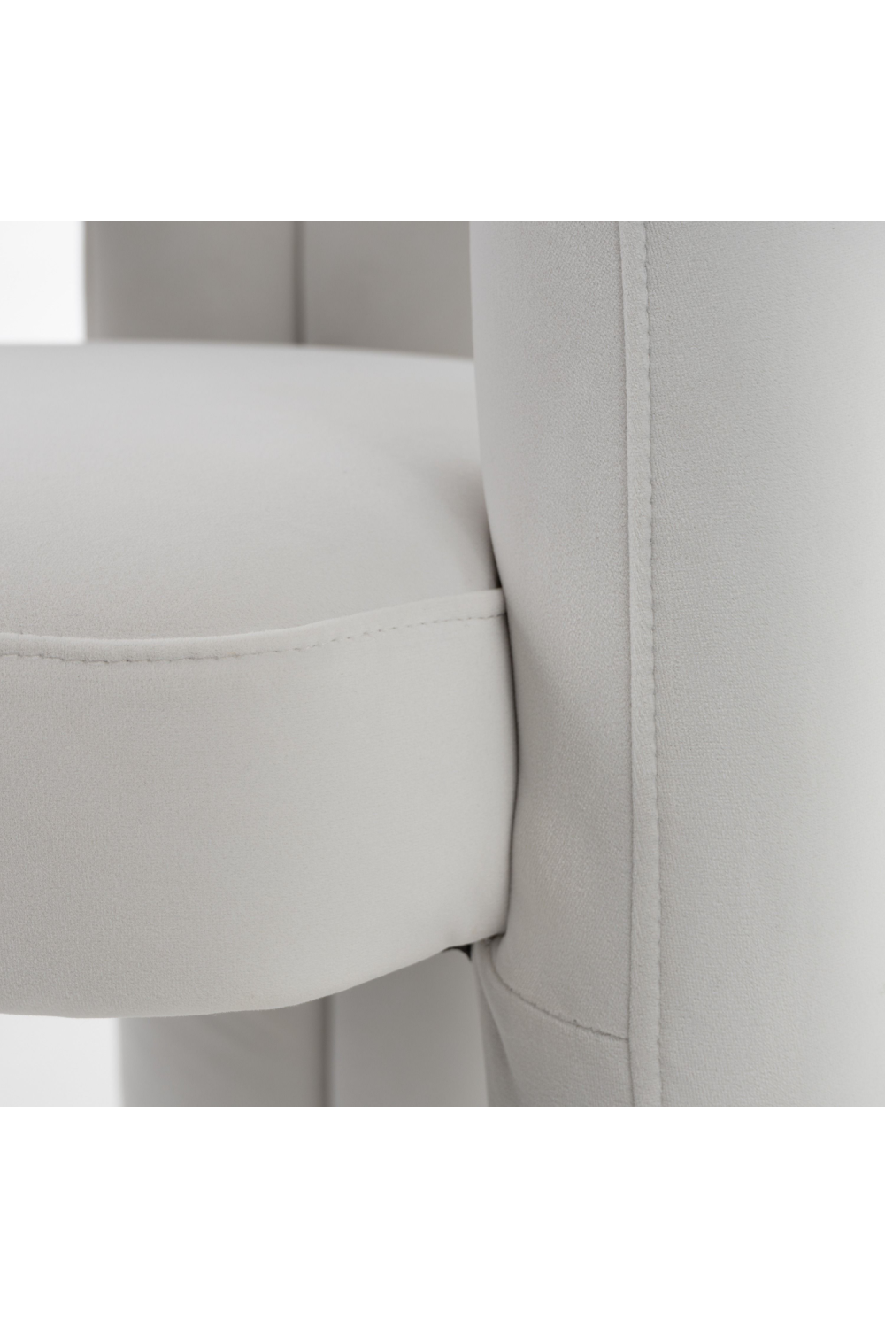   White Velvet Dining Chair | Oroa.com