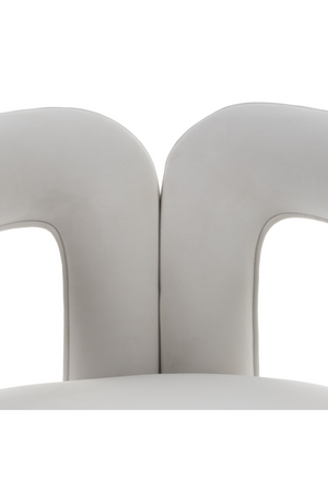   White Velvet Dining Chair | Oroa.com
