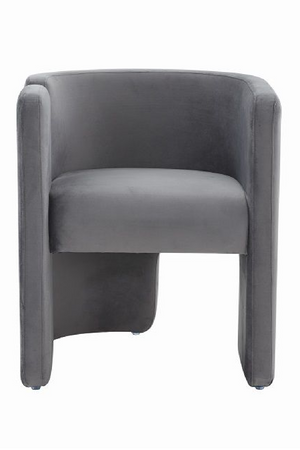   Gray Velvet Accent Chair | Oroa.com