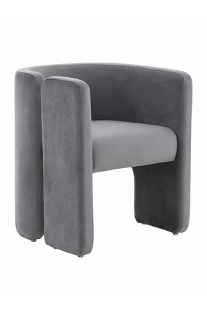   Gray Velvet Accent Chair | Oroa.com