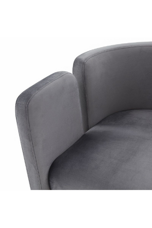   Gray Velvet Accent Chair | Oroa.com