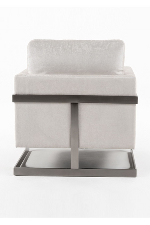   Metal Framed Square Accent Chair | Oroa.com