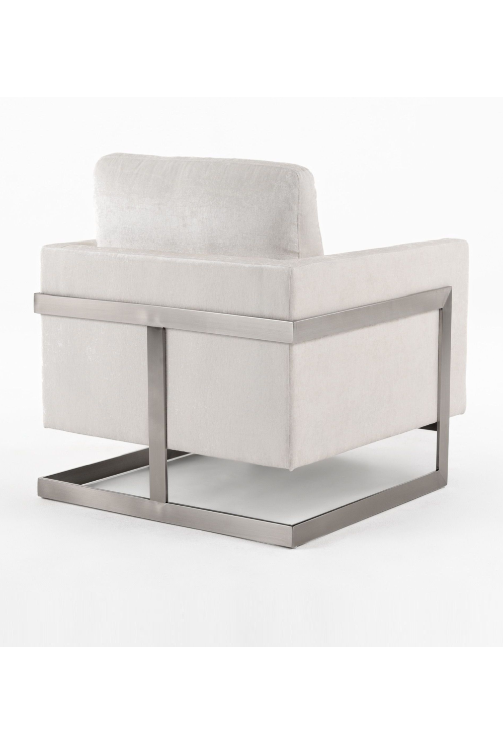   Metal Framed Square Accent Chair | Oroa.com