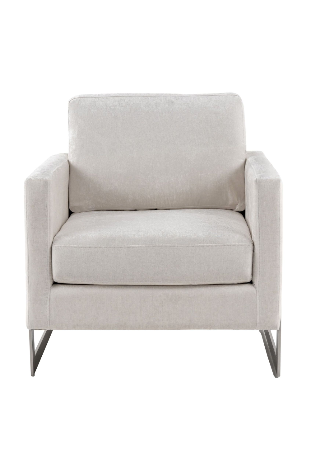   Metal Framed Square Accent Chair | Oroa.com