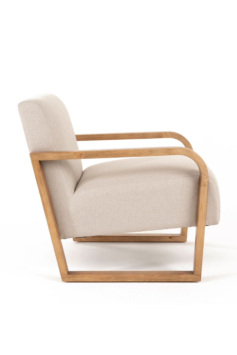   Beige Linen Accent Chair | Oroa.com