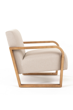   Beige Linen Accent Chair | Oroa.com