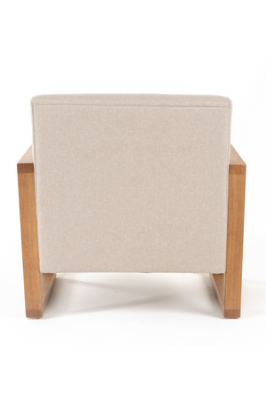   Beige Linen Accent Chair | Oroa.com