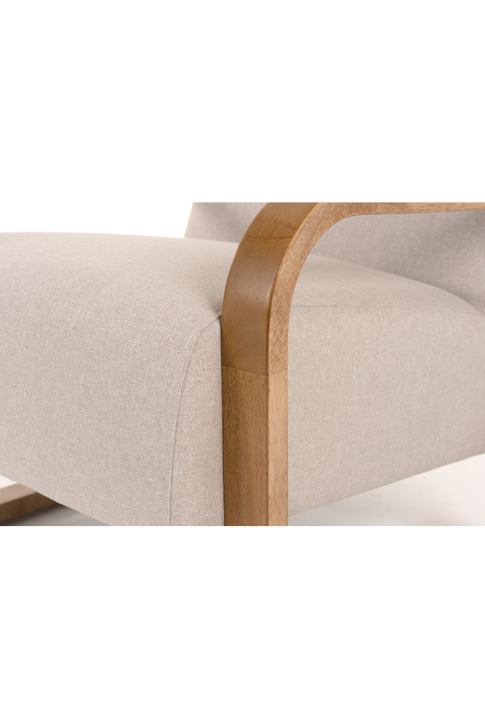   Beige Linen Accent Chair | Oroa.com