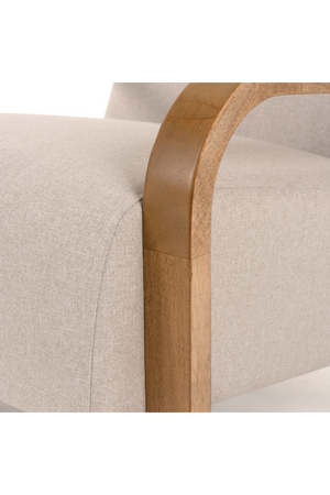   Beige Linen Accent Chair | Oroa.com