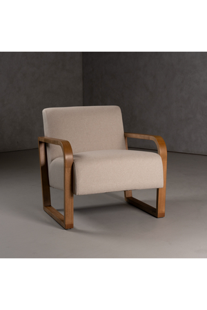   Beige Linen Accent Chair | Oroa.com