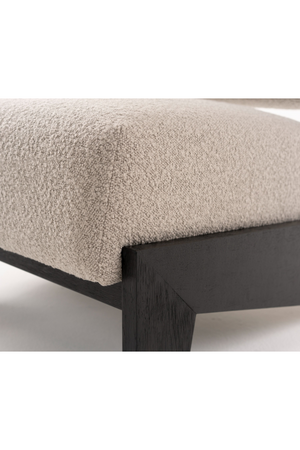   Wood Framed Velvet Lounge Chair | Oroa.com