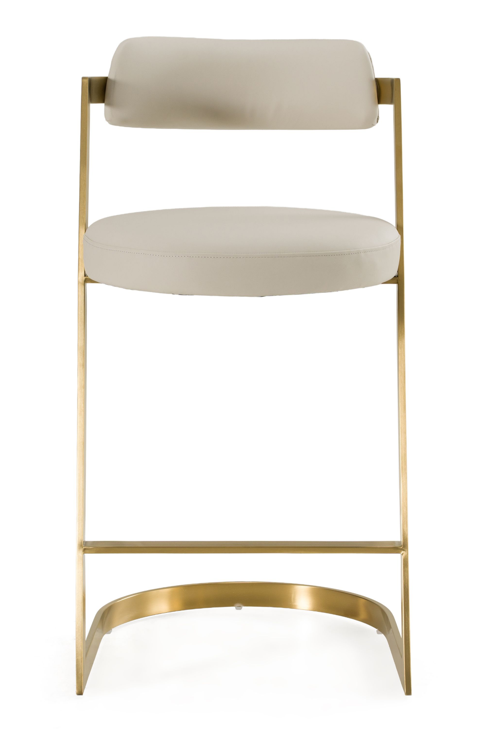   Gold Framed Cantilevered Counter Stool | Oroa.com