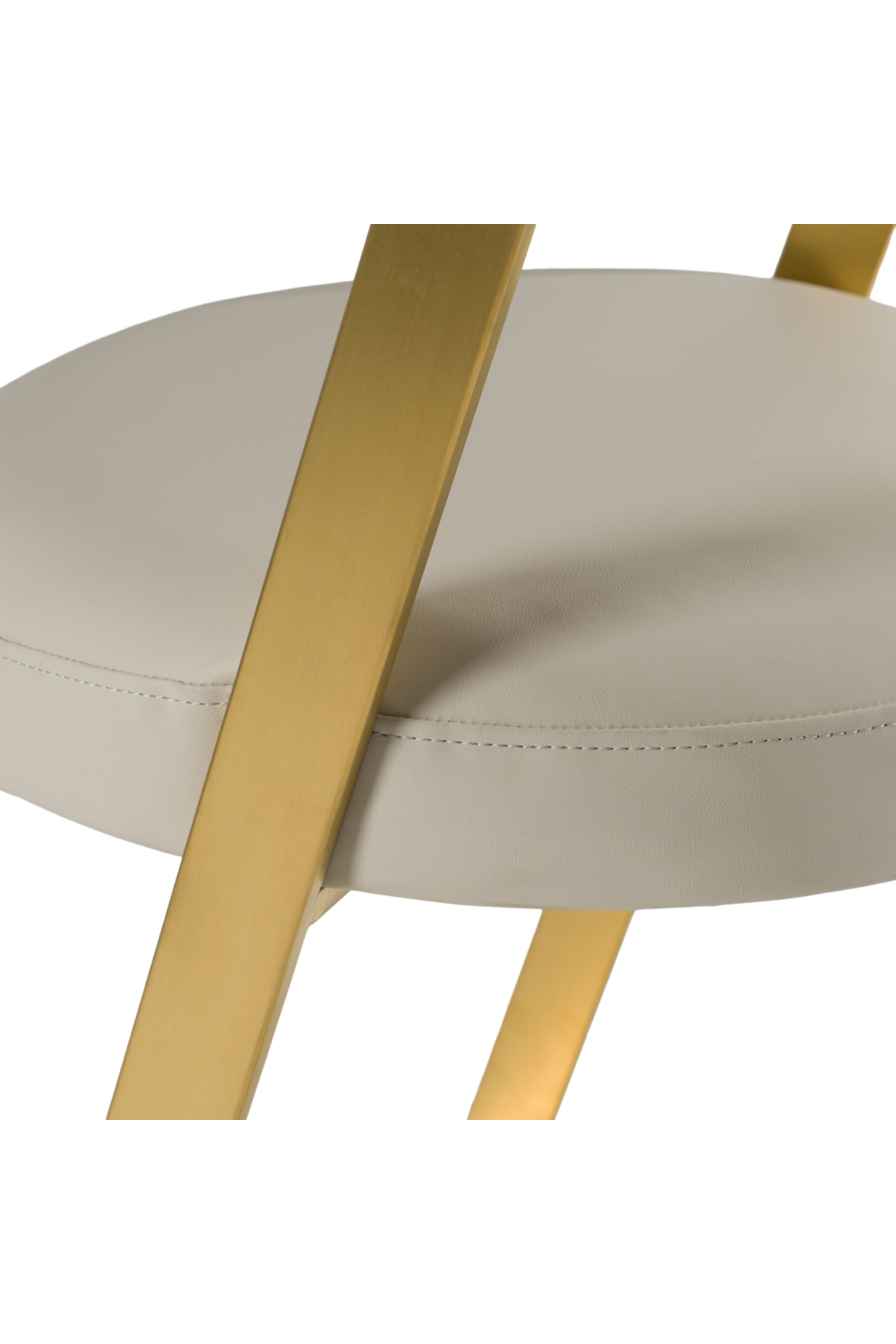   Gold Framed Cantilevered Counter Stool | Oroa.com
