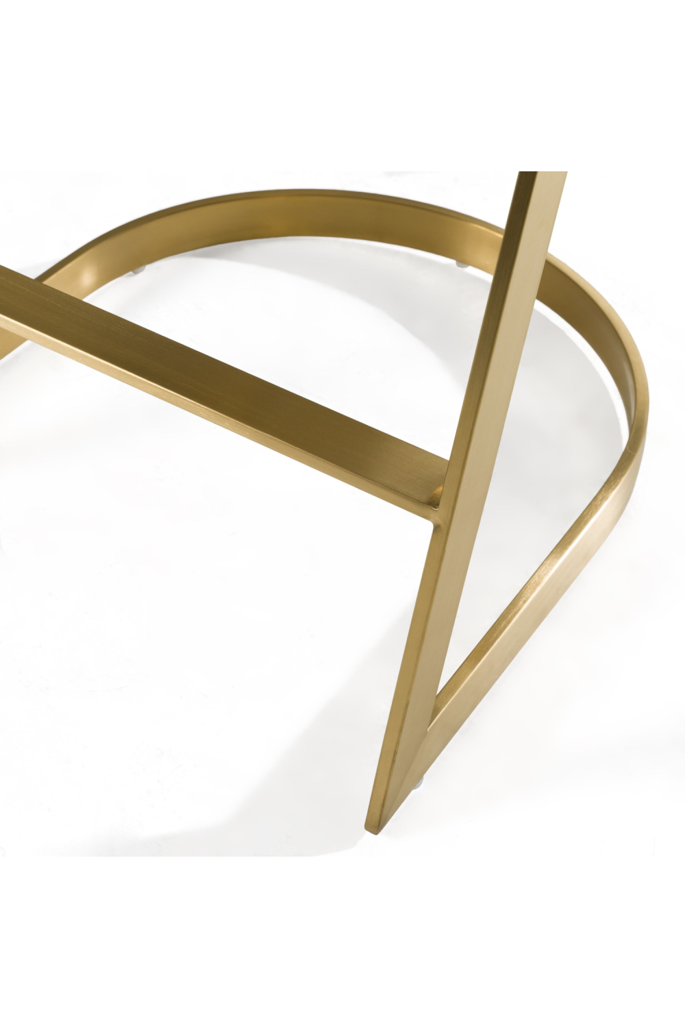   Gold Framed Cantilevered Counter Stool | Oroa.com