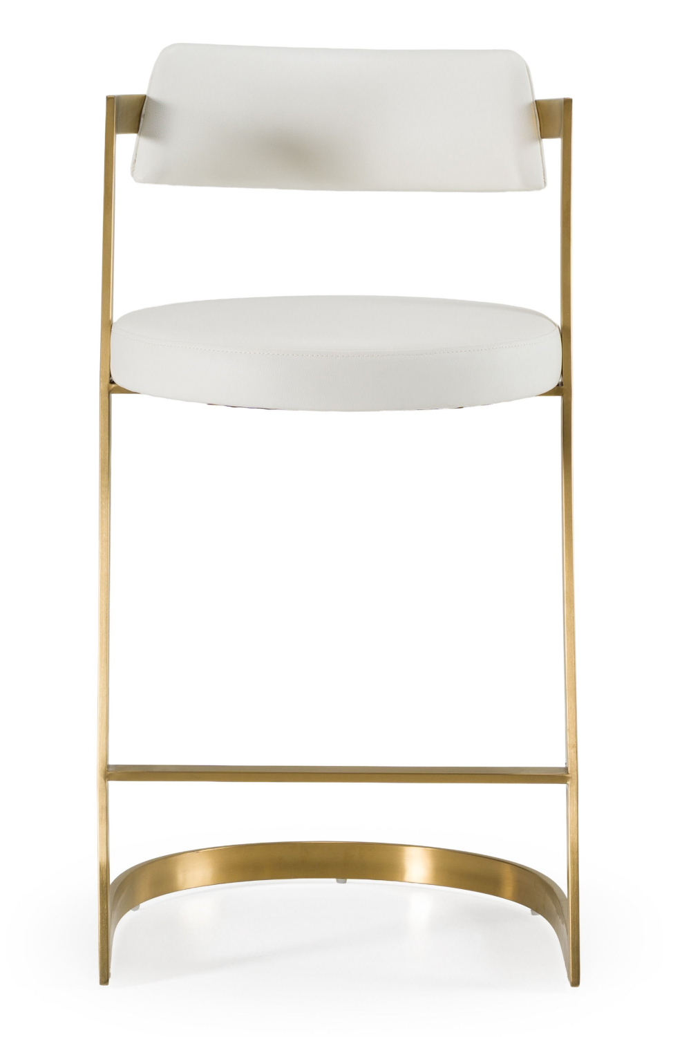   Gold Framed Cantilevered Counter Stool | Oroa.com