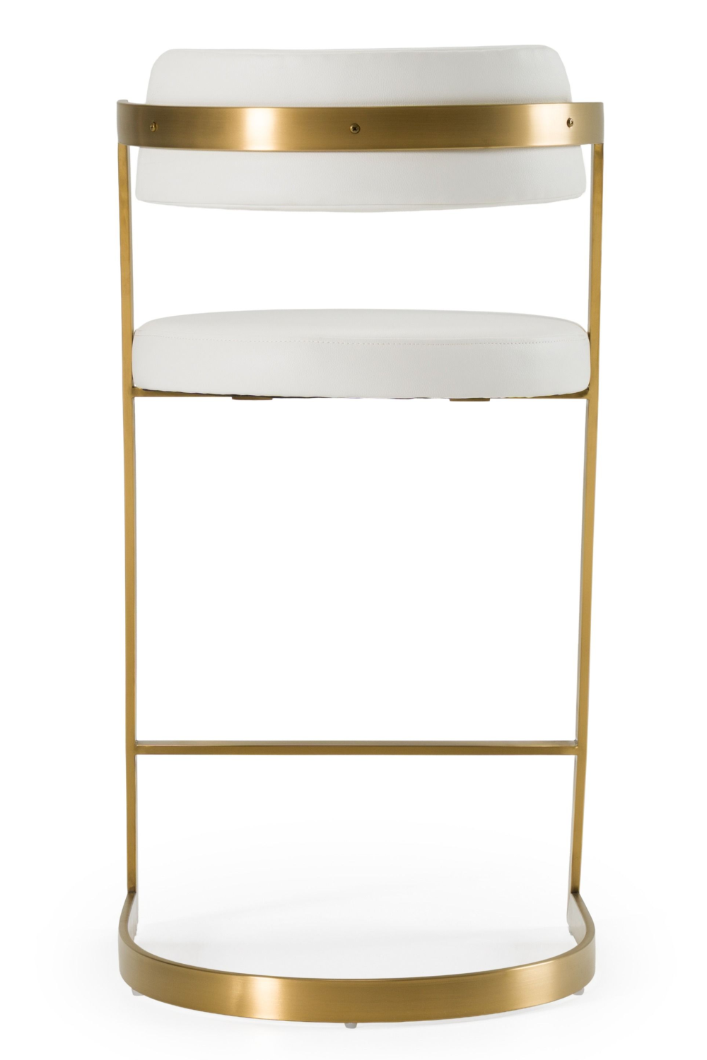   Gold Framed Cantilevered Counter Stool | Oroa.com