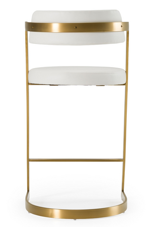   Gold Framed Cantilevered Counter Stool | Oroa.com