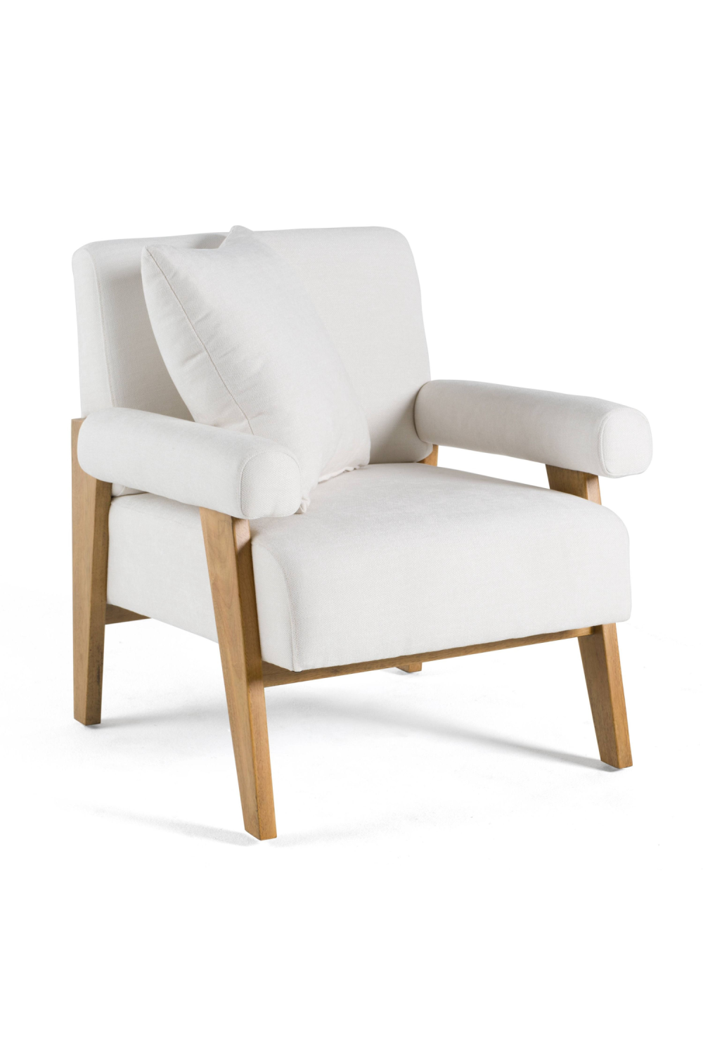   White Fabric Accent Chair | Oroa.com