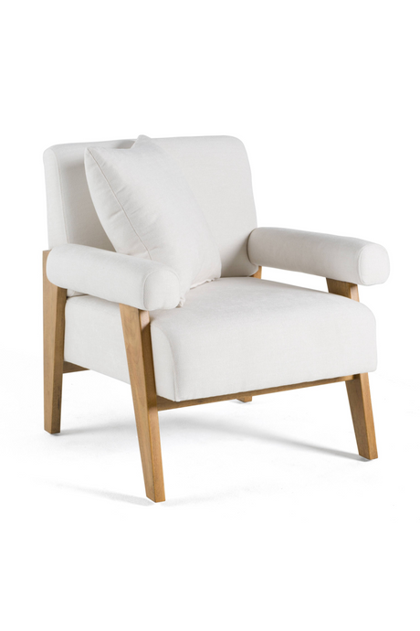   White Fabric Accent Chair | Oroa.com