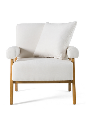   White Fabric Accent Chair | Oroa.com