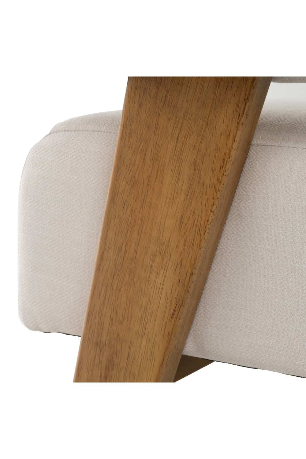   White Fabric Loveseat | Oroa.com