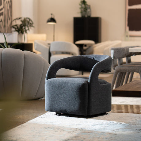   Dark Split-Back Swivel Chair | Oroa.com