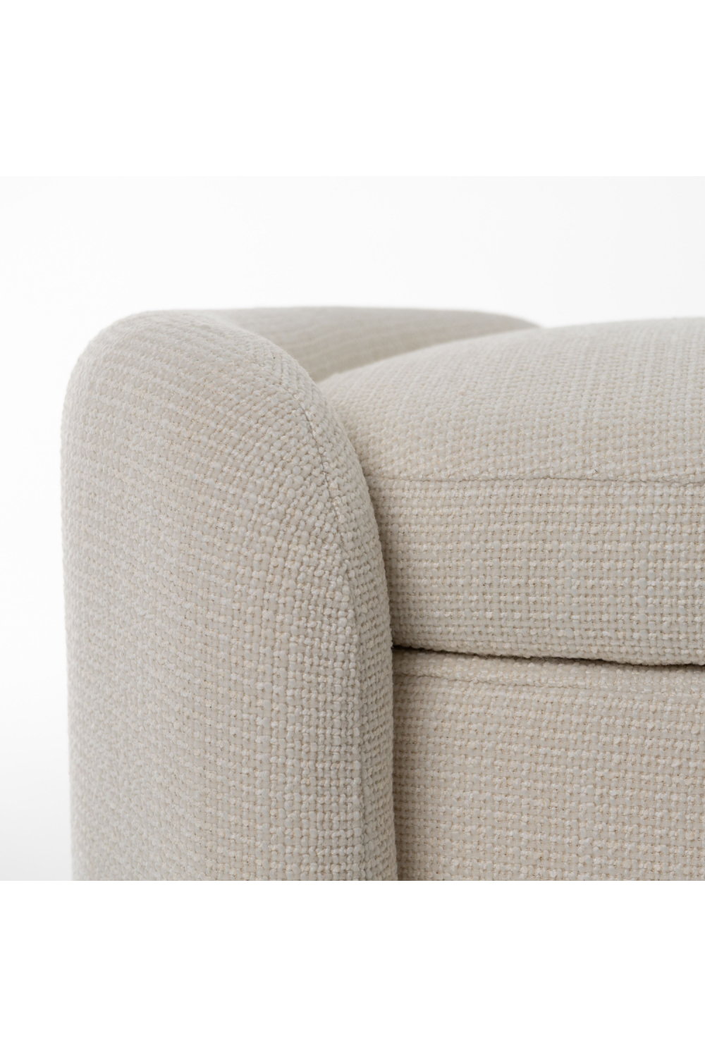   Cream Storage Ottoman Bench | Oroa.com