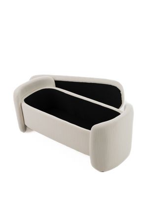   Cream Storage Ottoman Bench | Oroa.com