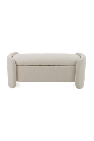   Cream Storage Ottoman Bench | Oroa.com