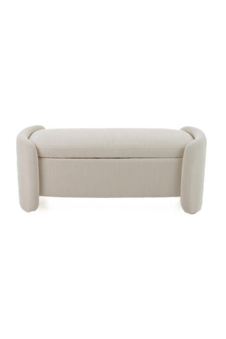   Cream Storage Ottoman Bench | Oroa.com