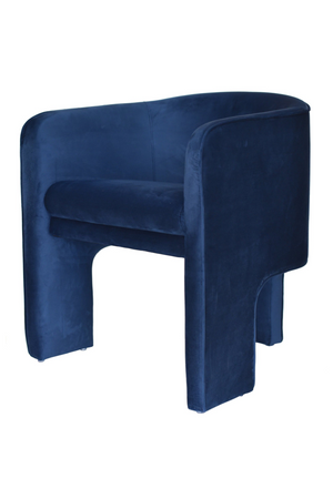   Three-Legged Velvet Accent Chair | Oroa.com
