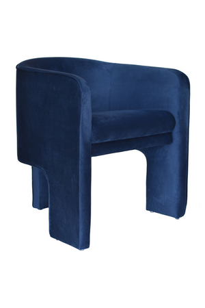   Three-Legged Velvet Accent Chair | Oroa.com