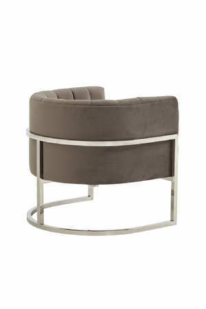   Velvet Channel-Tufted Accent Chair | Oroa.com