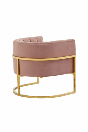   Velvet Channel-Tufted Accent Chair | Oroa.com