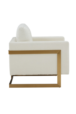   Metal Framed Square Accent Chair | Oroa.com
