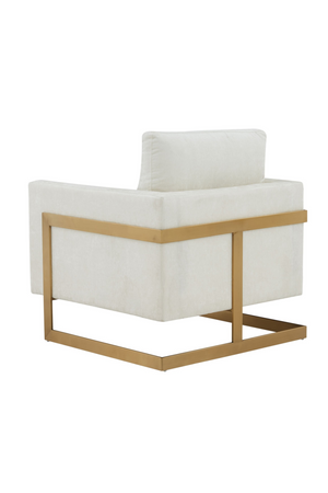   Metal Framed Square Accent Chair | Oroa.com