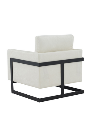   Metal Framed Square Accent Chair | Oroa.com