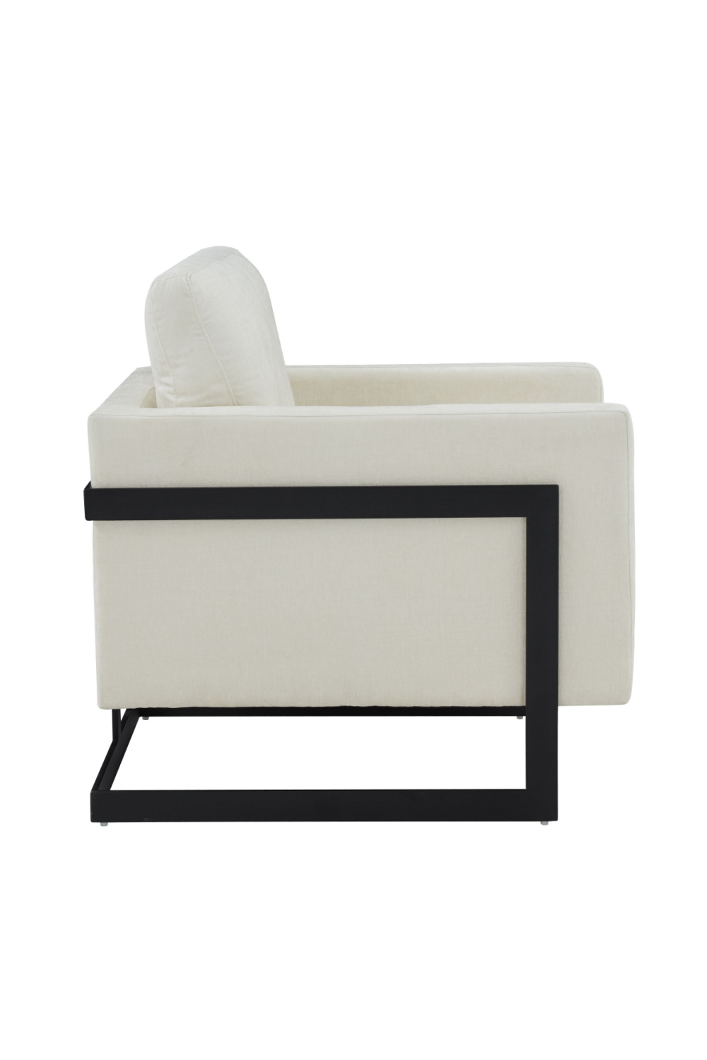   Metal Framed Square Accent Chair | Oroa.com