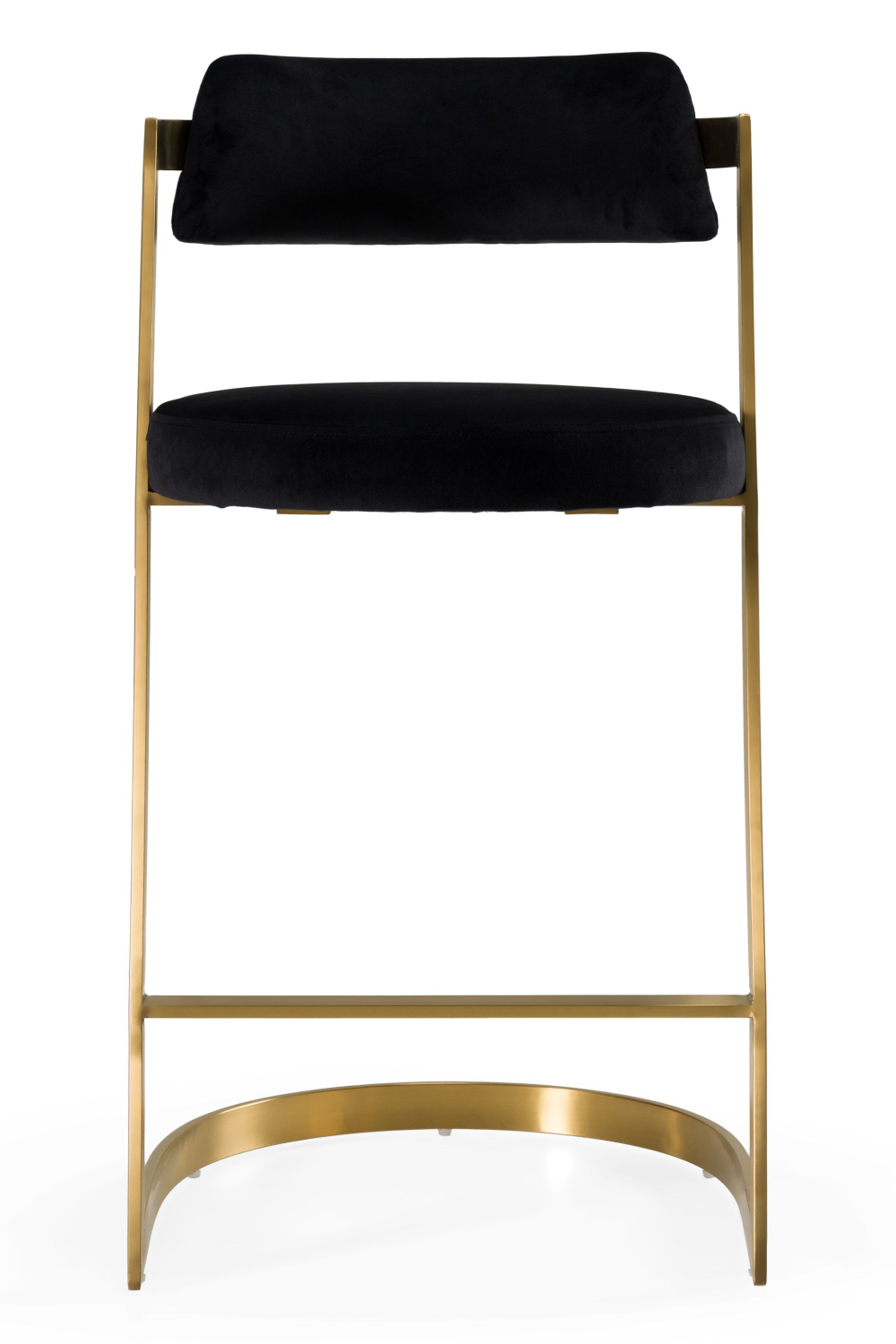   Gold Framed Cantilevered Counter Stool | Oroa.com