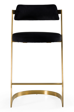   Gold Framed Cantilevered Counter Stool | Oroa.com