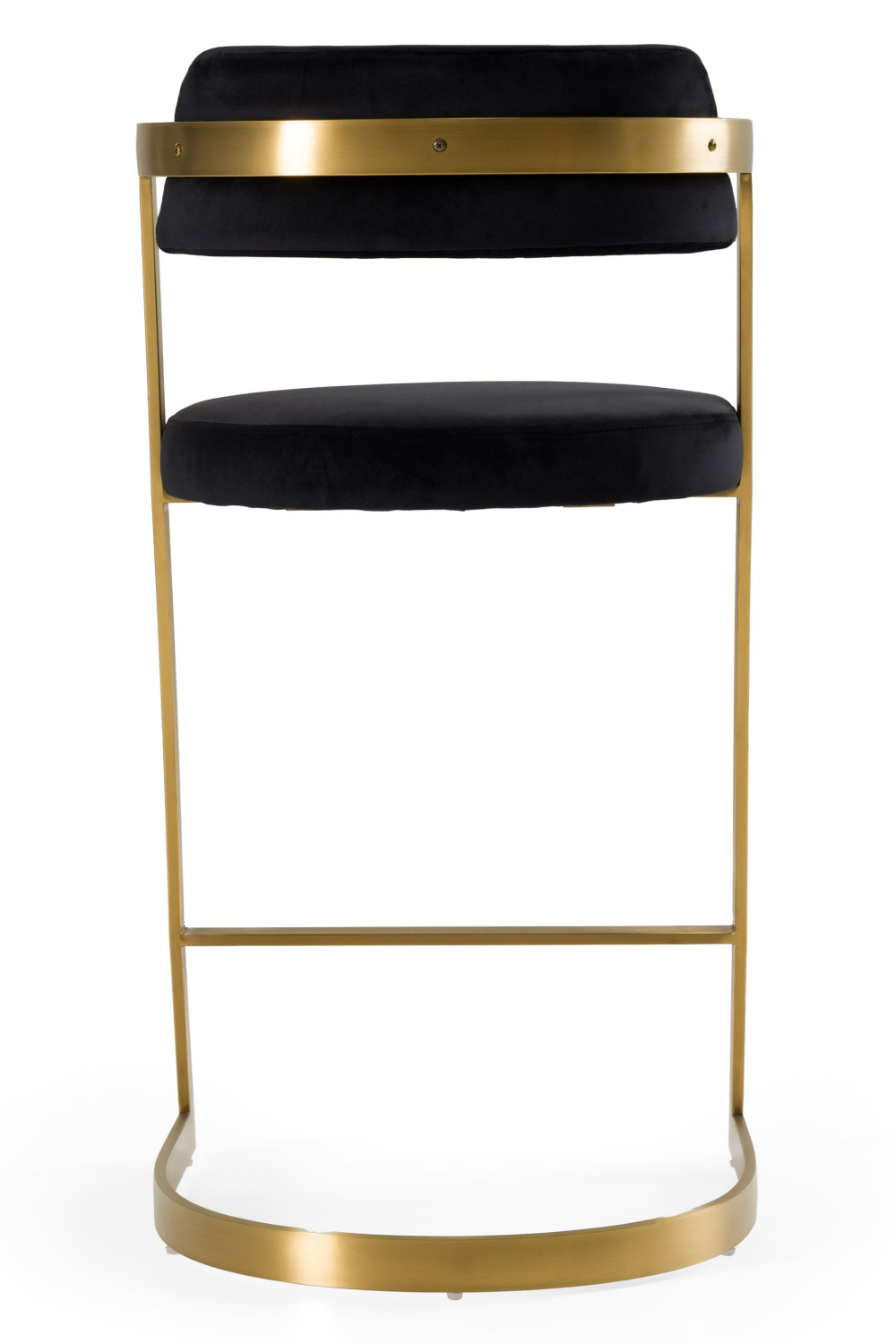  Gold Framed Cantilevered Counter Stool | Oroa.com