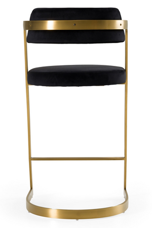   Gold Framed Cantilevered Counter Stool | Oroa.com