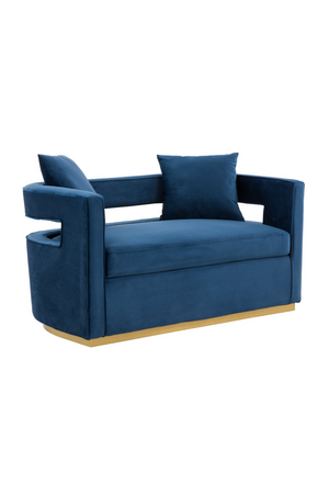   Blue Velvet Loveseat | Oroa.com