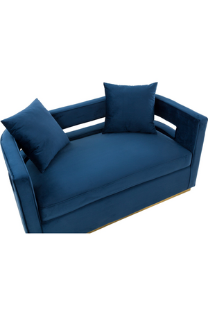   Blue Velvet Loveseat | Oroa.com