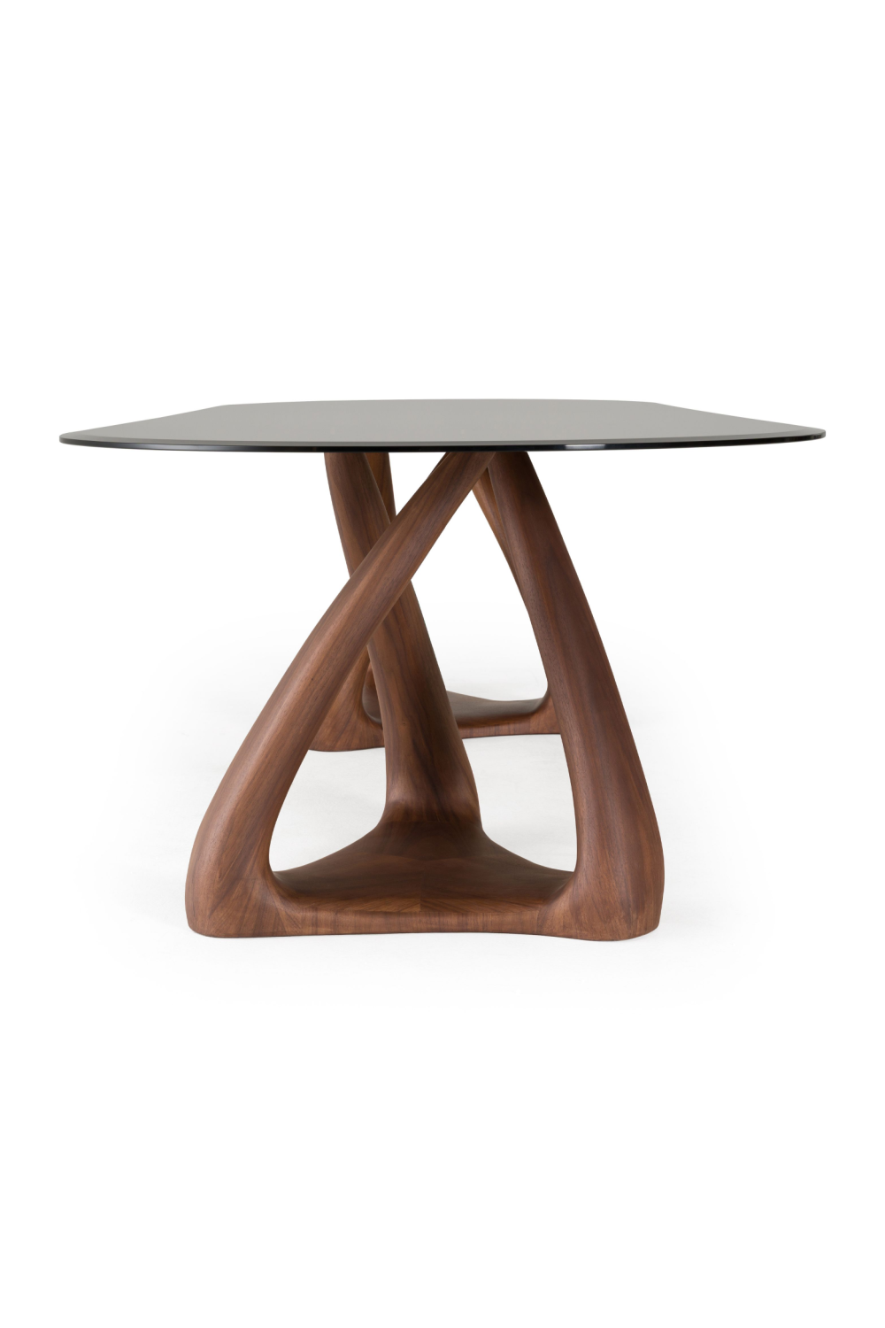  Gray Glass Oval Dining Table | Oroa.com