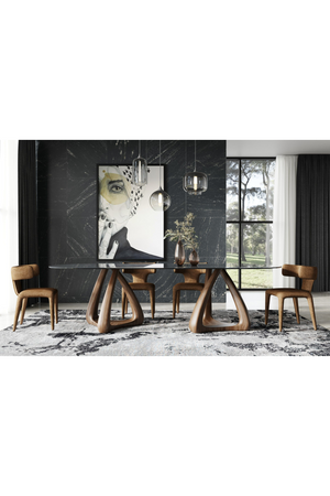   Gray Glass Oval Dining Table | Oroa.com