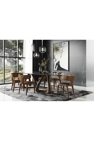   Gray Glass Oval Dining Table | Oroa.com