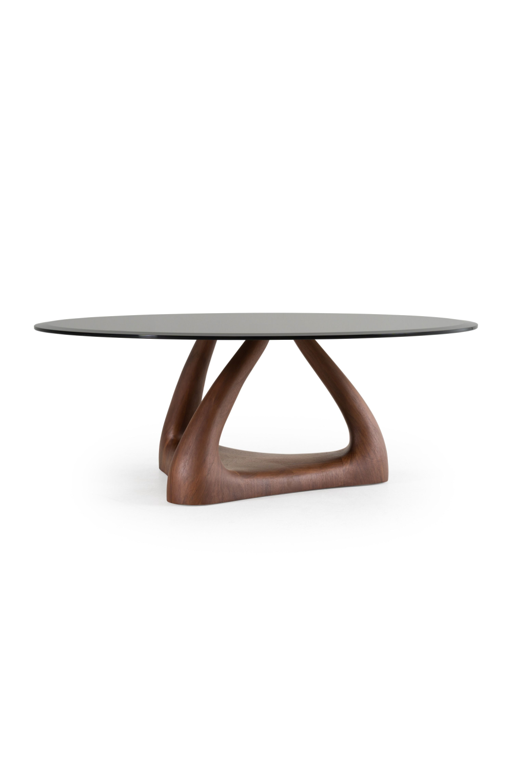   Round Gray Glass Coffee Table | Oroa.com