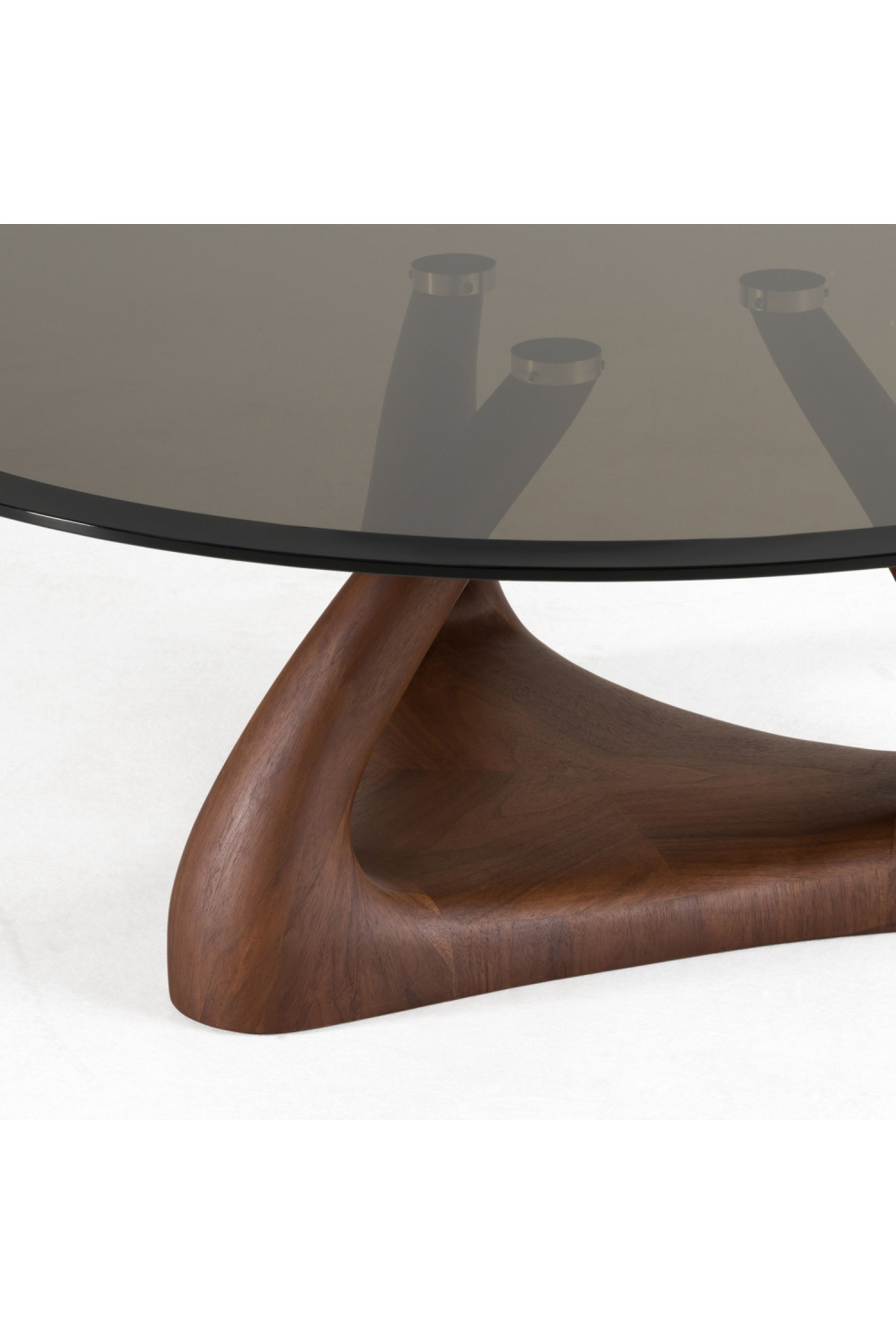   Round Gray Glass Coffee Table | Oroa.com